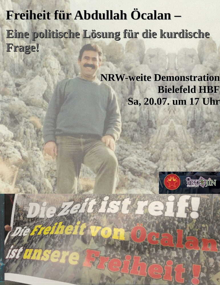 Isolationshaft macht keine Sommerpause! Demonstration für die Freiheit von Abdullah Öcalan