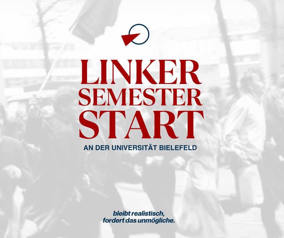 Hoch die Tassen - Nieder die Klassen! Linker Semesterstart Abschlussparty